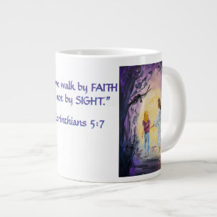 Spaziergang in der Dunkelheit mit FAITH 2 Korinthi Jumbo-Tasse