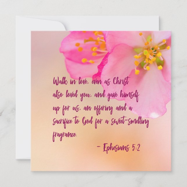 Spaziergang in der Liebe Christliche florale Inspi (Vorderseite)