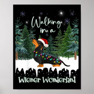 Spaziergang in einem Wiener Wunderland Dachshund  Poster
