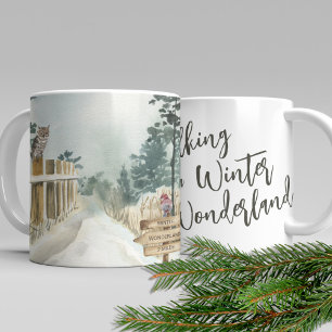 Spaziergang in einer Winter-Wunderland-Winterlands Kaffeetasse
