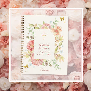 Spaziergang in Faith Spiral Notebook Notizbuch