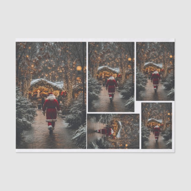 Spaziergang zum Leuchtturm Seidenpapier (Vorderseite)