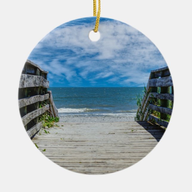 Spaziergang zum Paradies Keramik Ornament (Vorne)