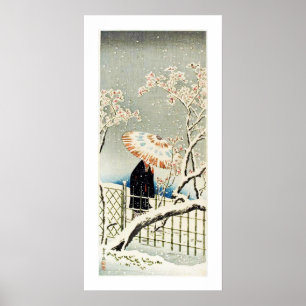 Spaziergänge im Schnee Ukiyo-e Poster