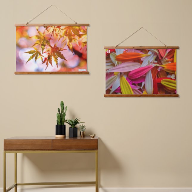 SPAZIO CASA WALL TAPESTRY WANDTEPPICH MIT HOLZRAHMEN (Asymmetrisch)