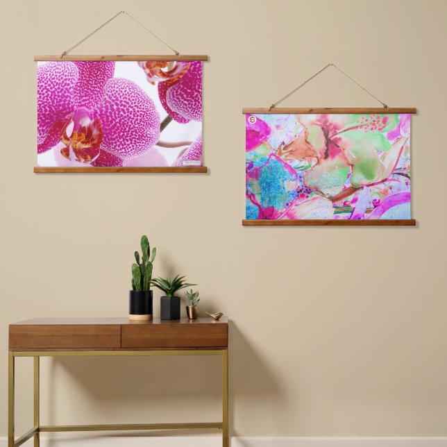 SPAZIO CASA WALL TAPESTRY WANDTEPPICH MIT HOLZRAHMEN (Asymmetrisch)