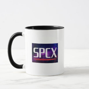 SPCX SpaceX Börsengang Investor Design Weltrauma Tasse