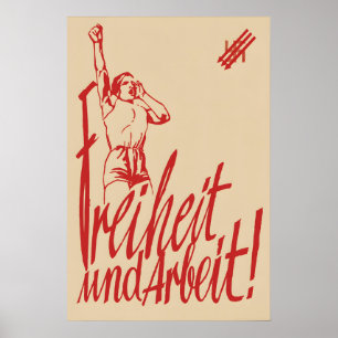 SPD Anti-Nazi-Wahlplakat 1932 Freiheit und Poster