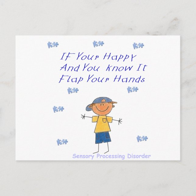 SPD Hand flachen Postkarte (Vorderseite)