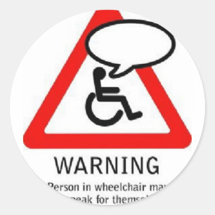 speak1-Brauch Runder Aufkleber