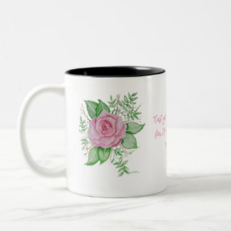 Speak Jesus PInk Rose Zweifarbige Tasse