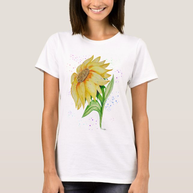 Speak Jesus Sonnenblume T-Shirt (Vorderseite)