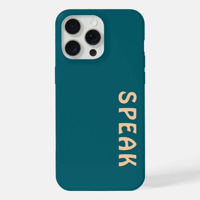 SPEAK-Logo iPhone Hülle (Rückseite)