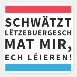 Speak Luxembourgish Sticker