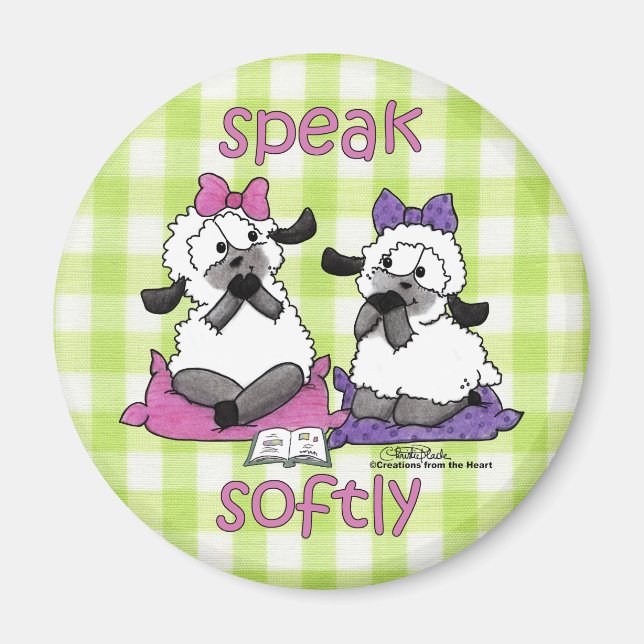 Speak Softly Lambs Magnet (Vorne)
