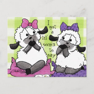 Speak Softly Lambs Postkarte