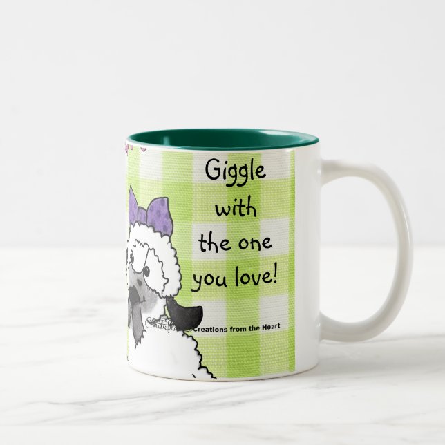 Speak Softly Lambs Zweifarbige Tasse (Rechts)