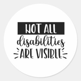 Speak the Unseen: Invisible Illness Awareness Runder Aufkleber