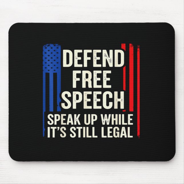 Speak Up While It’s Still Legal Human Dom Rights J Mousepad (Vorne)