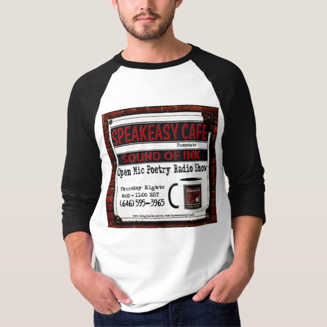 SpeakEasy Cafe "Benutzen Sie Ihre Worte" Logo T-Shirt (Vorderseite)