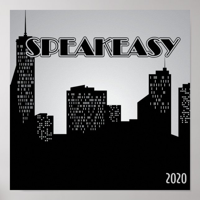 Speakeasy, Party Poster der 1920er Jahre (Vorne)