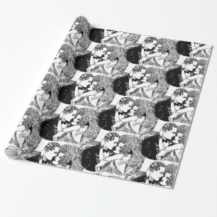 Speakeasy Roaring 20's Wedding Theme Retro Geschenkpapier