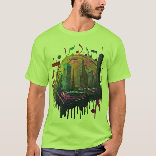 Speakeasy Soundwaves: Retro Beats, Moderne Grooves T-Shirt (Vorderseite)