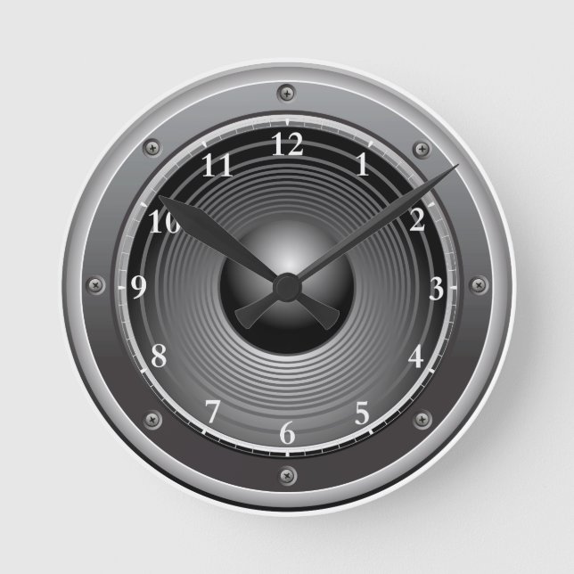 Speaker wall clock runde wanduhr (Vorderseite)