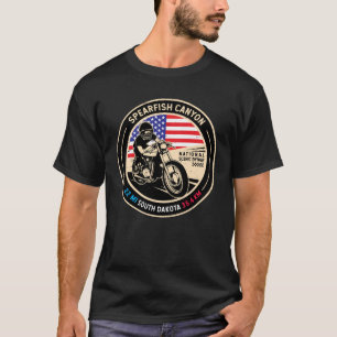 Spearfish Canyon South Dakota Motorrad T-Shirt
