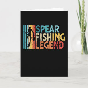 Spearfish Legend Retro Speer Fishing-Geschenk Karte
