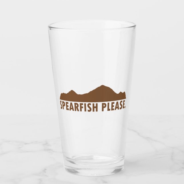 Spearfish South Dakota Bitte Glas (Vorderseite)