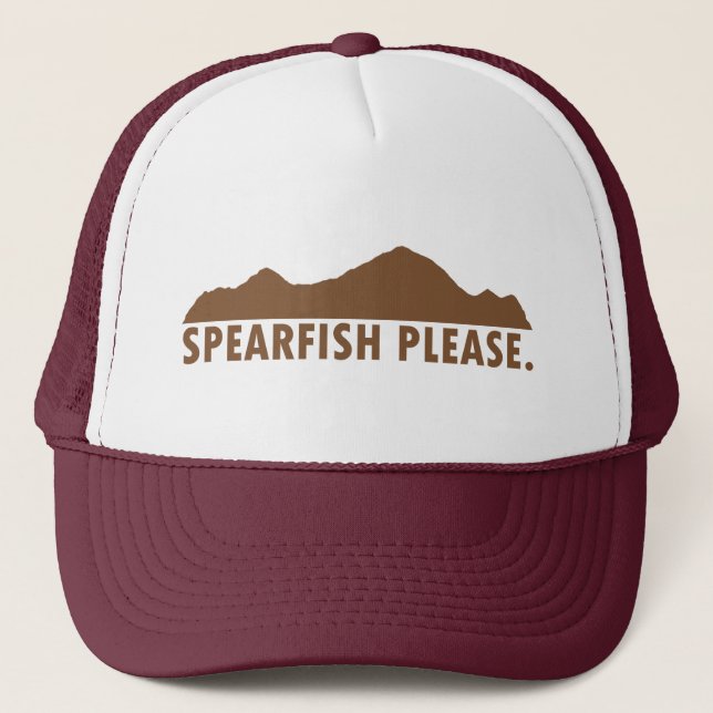 Spearfish South Dakota Bitte Truckerkappe (Vorderseite)