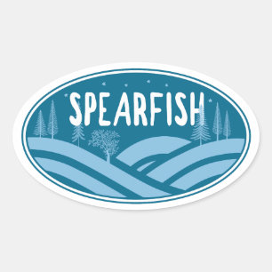 Spearfish South Dakota Outdoors Ovaler Aufkleber