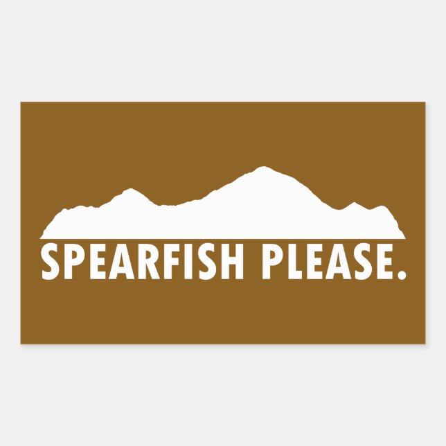 Spearfish South Dakota Please Rechteckiger Aufkleber (Vorderseite)