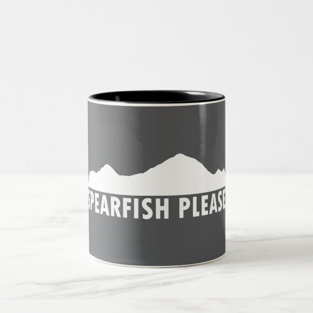 Spearfish South Dakota Please Zweifarbige Tasse (Mittel)