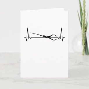 Spearfishing Heartbeat Diving Gift Karte