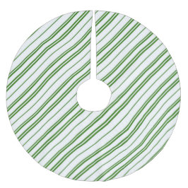Spearmint Candy Cane Christmas Stripes Polyester Weihnachtsbaumdecke
