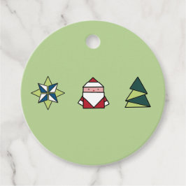 Spearmint Origami Weihnachten Geschenkanhänger