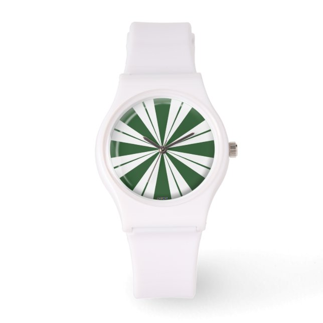Spearmint Stripe Candy Armbanduhr (Vorderseite)