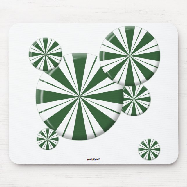 Spearmint Stripe Candy Mousepad (Vorne)