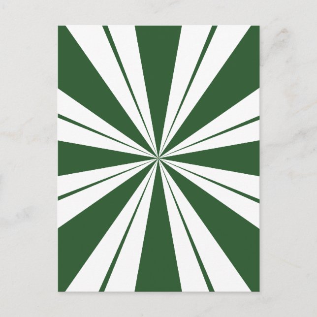 Spearmint Stripe Candy Postkarte (Vorderseite)