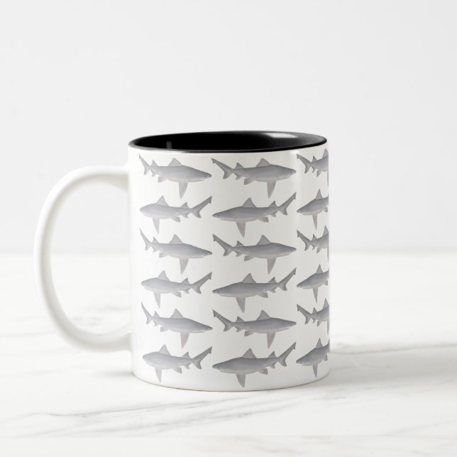 Spearzahnhai Zweifarbige Tasse (Links)