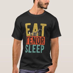 SPEAT TENOR SLEEP Saxophon Musik Lover Musikanlage T-Shirt
