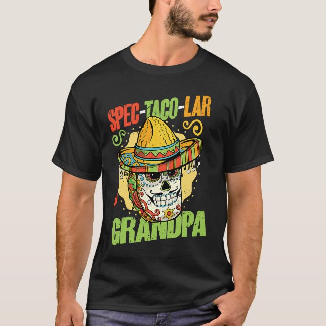 Spec taco lar Grandpa   Mexican Cinco De Mayo T-Shirt (Vorderseite)