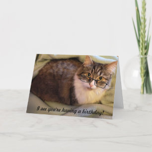 "Spec-tacular" Geburtskarte Karte