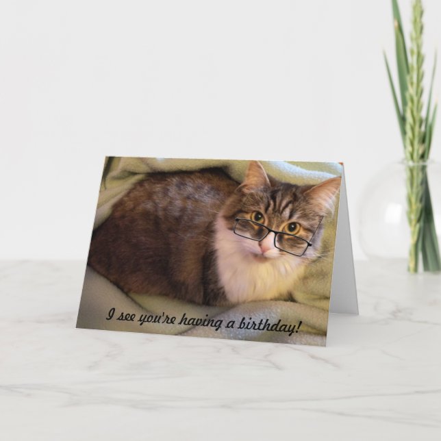 "Spec-tacular" Geburtskarte Karte (Vorderseite)