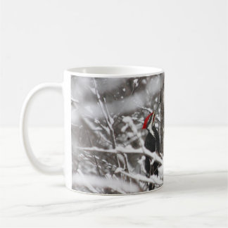 Specht im Winter Kaffeetasse