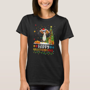 Specht Vogel Glücklicher Specht Hellothanksmas T-Shirt