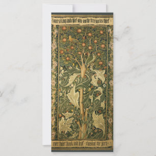 Specht von William Morris, Vintage Textilkunst