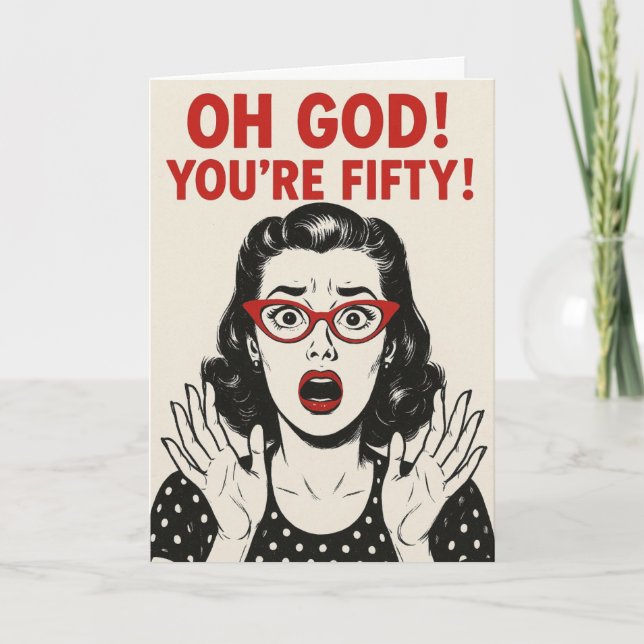 Special 50th Birthday card Karte (Vorderseite)